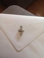 Kruisje hangertje met strass steentjes, Ophalen of Verzenden, Gebruikt, Met strass