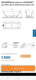 Baignoire solid surface / résine encastrable, Huis en Inrichting, Ophalen, Zo goed als nieuw
