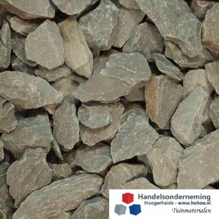 Canadian slate groen leisteen sierstenen plat uniek tuin pad, Tuin en Terras, Grind, Keien en Split, Nieuw, Split, Groen, Leisteen