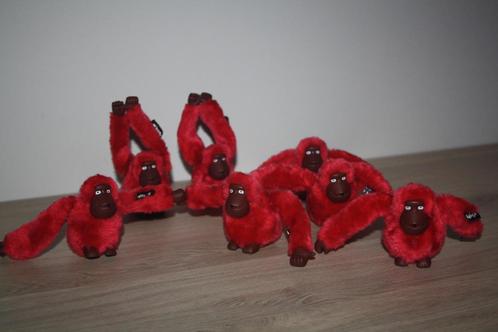 set 7 Kipling aapjes ( Richard ) 6 cm , als nieuw rood-bruin, Verzamelen, Poppetjes en Figuurtjes, Zo goed als nieuw, Ophalen of Verzenden