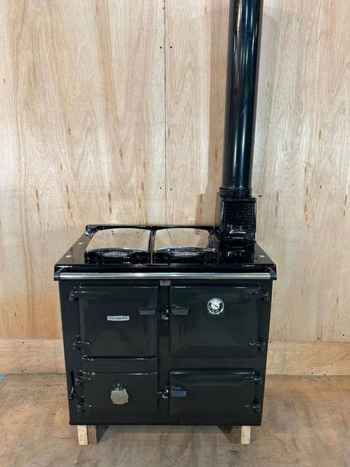 Aga / Rayburn 355SFW Houtgestookt fornuis met boiler, Elektronische apparatuur, Fornuizen, Zo goed als nieuw, Vrijstaand, 5 kookzones of meer
