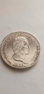 5 Lire, Carlo Felice, zilver, 1829, Enlèvement ou Envoi, Italie, Argent
