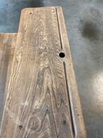 Schoolbank te koop, Tuin en Terras, Palen, Balken en Planken, Ophalen, Zo goed als nieuw, Minder dan 180 cm, Hardhout