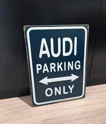 AUTO PARKING ONLY METALEN BORD 30X40, Verzamelen, Ophalen of Verzenden, Zo goed als nieuw