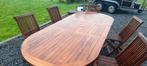 ensemble de jardin teck qualité+  : table 240cm et 6 chaises, Jardin & Terrasse, Enlèvement, Utilisé, Chaise, Sets de jardin