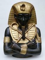 Mooi groot beeld in gips - Egyptische Farao - begin 20ste E, Antiek en Kunst, Ophalen