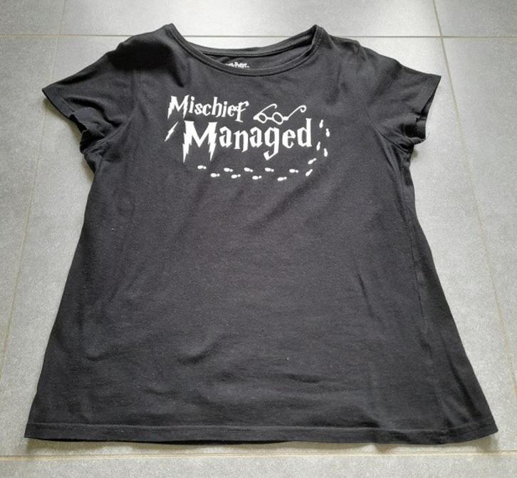 Zwarte T-shirt van Harry Potter, Kleding | Dames, T-shirts, Zo goed als nieuw, Maat 42/44 (L), Zwart, Korte mouw, Ophalen of Verzenden