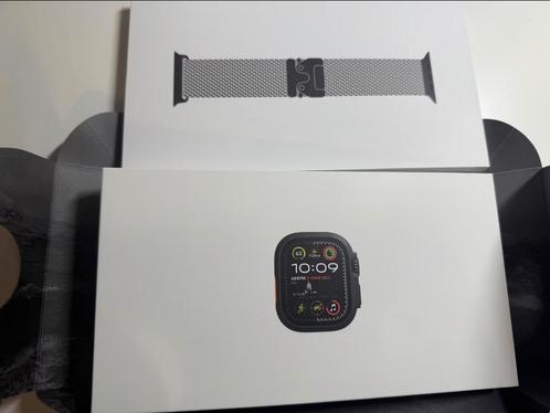Apple Watch Ultra 2 4G 49mm Black Edition | Nieuwstaat !, Handtassen en Accessoires, Smartwatches, Zo goed als nieuw, iOS, Zwart