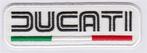Ducati stoffen opstrijk patch embleem #12, Neuf