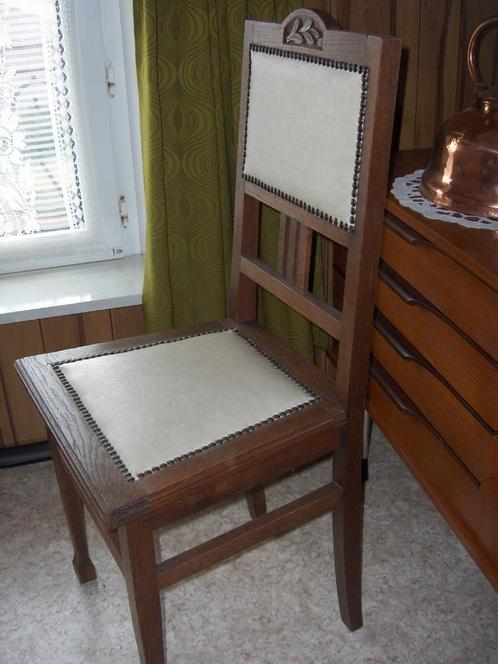6 chaises anciennes en bois, Antiquités & Art, Antiquités | Meubles | Chaises & Canapés, Enlèvement