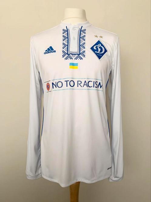 Dynamo Kyiv 2017-2018 Home Mbokani match worn Adidas shirt, Sport en Fitness, Voetbal, Zo goed als nieuw, Shirt, Maat M, Ophalen of Verzenden