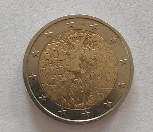 2 euro munt. 30 jarige val van de Berlijnse muur van 2019., Postzegels en Munten, Munten | Europa | Euromunten, 2 euro, Frankrijk