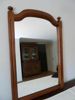 Miroir en bois avec plateaux décoratifs, Comme neuf, Rectangulaire, Enlèvement ou Envoi, Moins de 100 cm