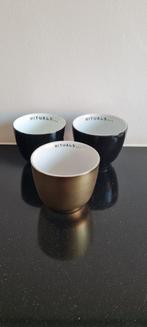 Rituals - 3 x Tea Cup Gold goud Black zwart - theekop, Ophalen of Verzenden, Porselein