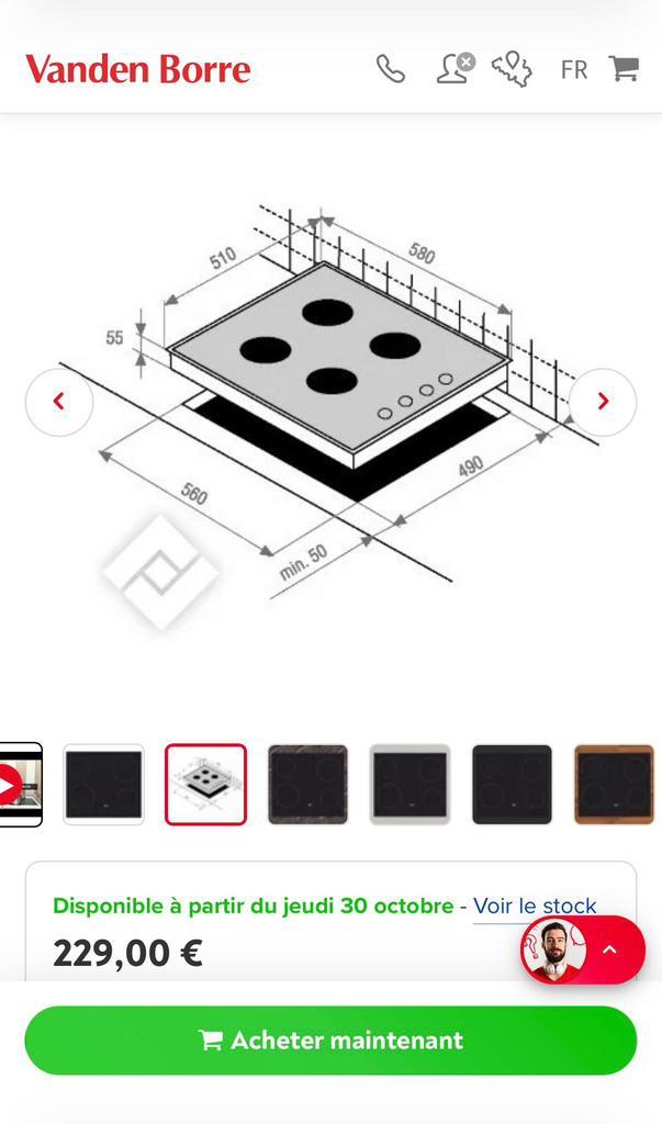 Plaque de cuisson encore emballée vitro Beko HIC 16440 E, Electroménager, Tables de cuisson, Enlèvement