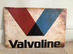 Metalen VALVOLINE vintage look wandplaat - 20x30cm, Verzamelen, Ophalen of Verzenden, Nieuw, Reclamebord
