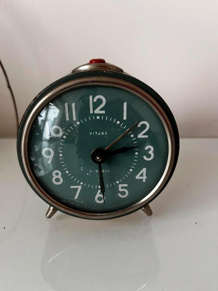 Vityaz wekker - retro vintage - werkt., Antiek en Kunst, Antiek | Klokken, Ophalen of Verzenden