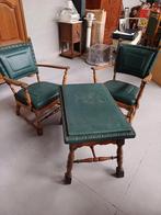 Prachtig set van salontafel en 2 stoelen, Antiek en Kunst, Antiek | Meubels | Stoelen en Sofa's, Ophalen