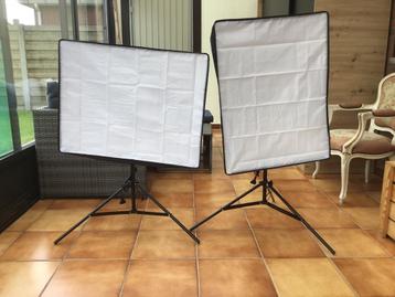 Fotostudio verlichting softbox set (2 stuks) beschikbaar voor biedingen