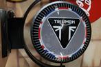 Triumph for the ride draaiende reclame verlichting lamp, Collections, Marques & Objets publicitaires, Comme neuf, Table lumineuse ou lampe (néon)