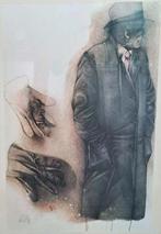 vintage litho Bruno Bruni gesigneerd 74/150 - lees info aub, Ophalen
