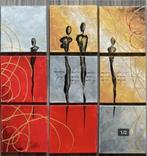 beperkte oplage schilderij hand geschilderd rood goud mensen, Enlèvement ou Envoi