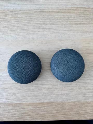 Google Nest Mini 2de generatie (2 stuks beschikbaar), Audio, Tv en Foto, Ophalen of Verzenden, Zo goed als nieuw