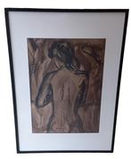 Stefaan Tessely naaktstudie op papier., Antiek en Kunst, Kunst | Schilderijen | Klassiek, Ophalen