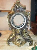 Belle horloge en bronze sans mecanisme HAUTEUR 40cm, Antiquités & Art, Enlèvement ou Envoi