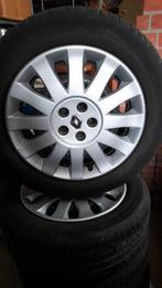 Winterbanden,met velgen + wieldeksels,Renault Espace,4 stuks, Auto-onderdelen, Banden en Velgen, Ophalen, Gebruikt, Velg(en), 17 inch