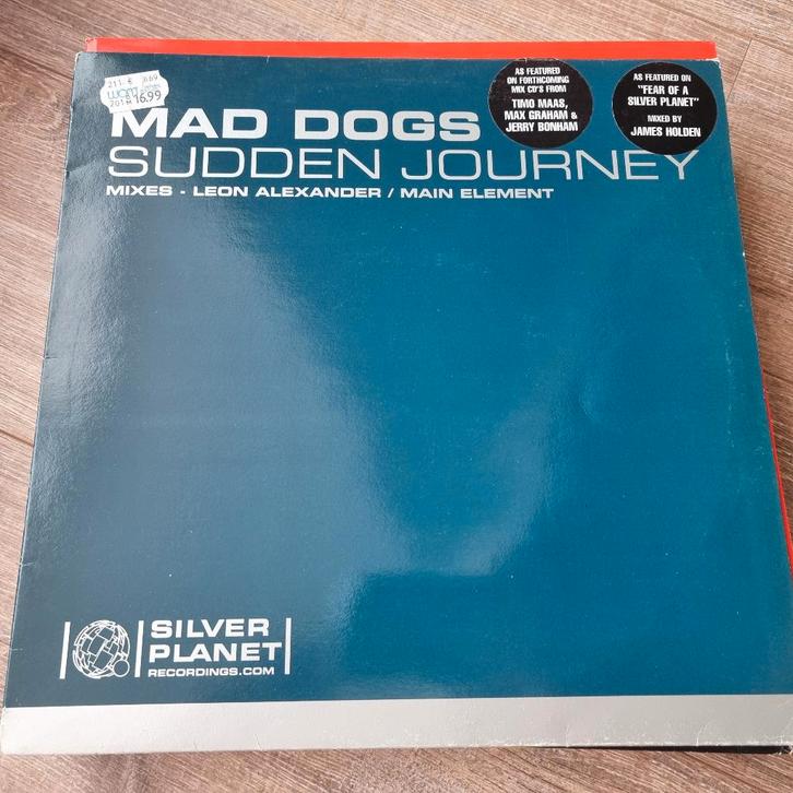 12" Mad Dogs – Sudden Journey, CD & DVD, Vinyles Singles, Utilisé, Maxi single, Dance, 12 pouces, Enlèvement ou Envoi
