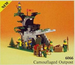 Lego 6066 Camouflaged Outpost : Forestmen, Kinderen en Baby's, Speelgoed | Duplo en Lego, Gebruikt, Lego, Complete set, Ophalen of Verzenden