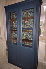 Venster van de bibliotheek, Huis en Inrichting, Kasten | Vitrinekasten, Ophalen, Zo goed als nieuw, Eikenhout, Met deur(en)