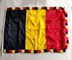 Oude Belgische vlag met fransjes begin 20e eeuw, Diversen, Vlaggen en Wimpels, Ophalen of Verzenden, Zo goed als nieuw