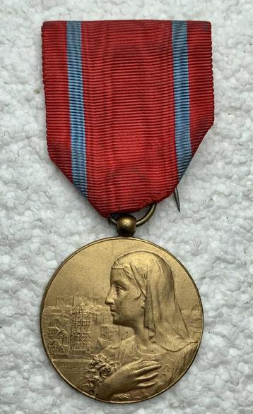 Medaille van de Nationale Wederopbouw 1914-18, Zeldzaam beschikbaar voor biedingen