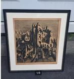 lithographie signe edmond van dooren, Antiek en Kunst, Ophalen of Verzenden