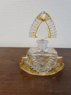 Vintage parfumflesje helderglas + amber, Ophalen