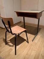 vintage schoolbankje, Antiek en Kunst, Ophalen of Verzenden