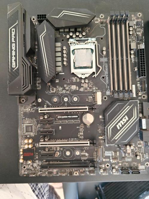 MSI Z270 gaming pro carbon + i5 7600k, Computers en Software, Moederborden, Gebruikt, Ophalen