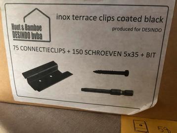 rvs terras clips connectieclips .c-clips, Enlèvement, Neuf, Autres types, Inox