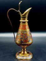 Gegraveerd koperen Indisch kruikje, Antiek en Kunst, Antiek | Brons en Koper, Ophalen of Verzenden