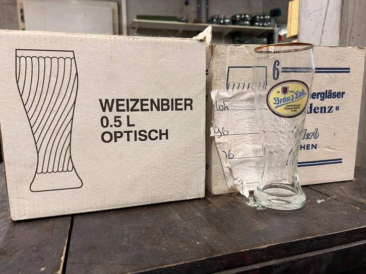Wiezenbierglazen Bräu z’Loh., Verzamelen, Glas en Drinkglazen, Ophalen