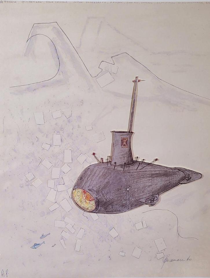 Panamarenko - Nova Zemblaya - Offset, Antiek en Kunst, Kunst | Litho's en Zeefdrukken, Verzenden