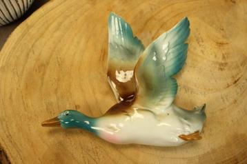 Vintage muurdecoratie wandvogel Eend , gans beschikbaar voor biedingen