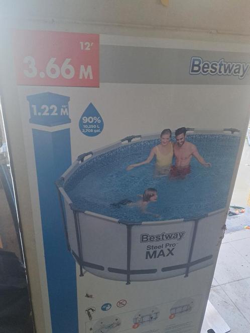 Piscine bestway hexagonale, Jardin & Terrasse, Piscines, Utilisé, Enlèvement