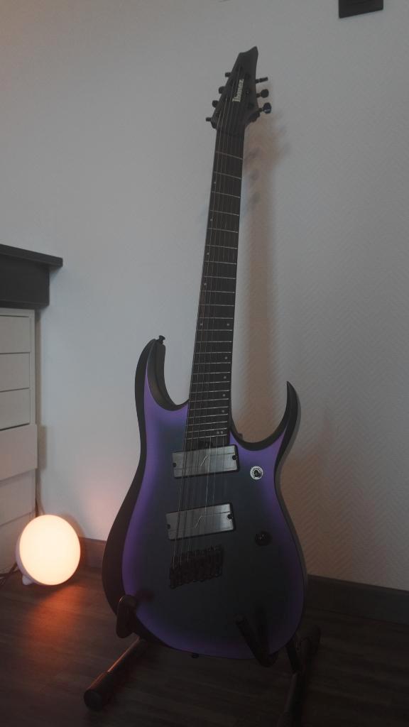 Ibanez RGD71ALMS-BAM, Muziek en Instrumenten, Snaarinstrumenten | Gitaren | Elektrisch, Zo goed als nieuw, Solid body, Ibanez