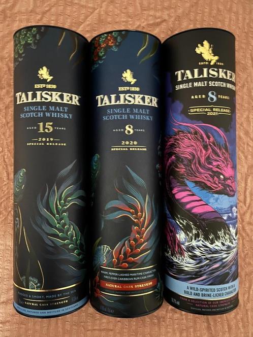 Talisker special release 2019-2020-2021, Verzamelen, Wijnen, Nieuw, Overige typen, Ophalen of Verzenden