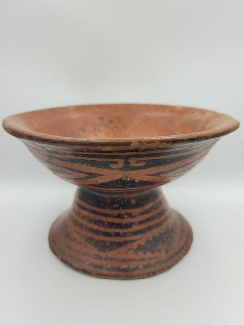 Narino précolombien - Bol bas en terre cuite Carchi / o, Antiquités & Art, Art | Art non-occidental, Enlèvement ou Envoi