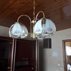 luster in glas, Huis en Inrichting, Lampen | Kroonluchters, Ophalen, Zo goed als nieuw, Glas