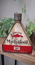 Olieblik Gargoyle Mobiloil "D" van de Vacuum Oil Company️️⛽️, Ophalen of Verzenden, Gebruikt, Verpakking